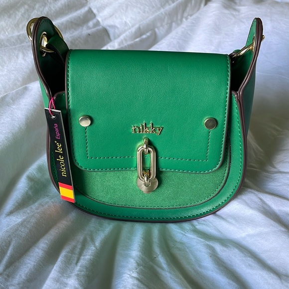 Nicole Lee Handbags - Nicole Lee Bags ‘Nikky’ Mini Crossbody NWT Eco Suede accent